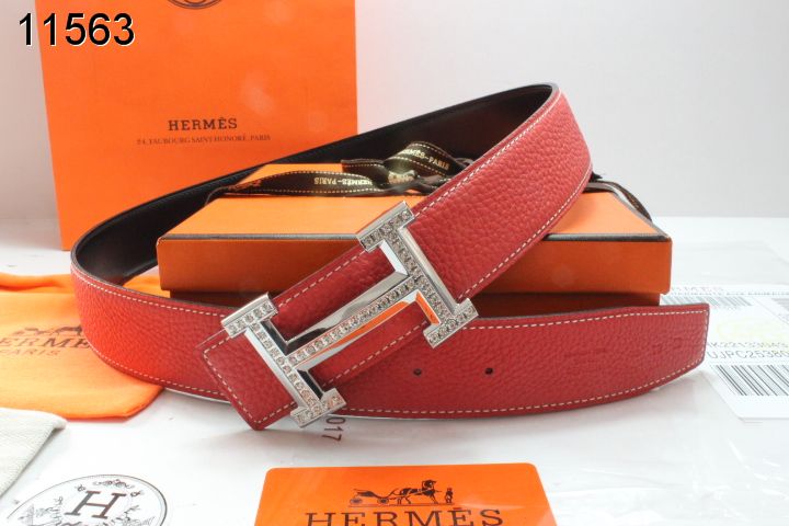 Womens Hermes Belt with Blingbling H Buckle Red Sale